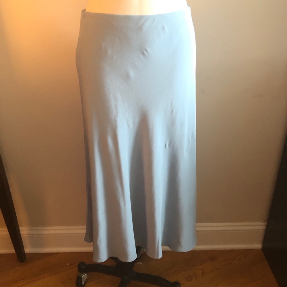 The Row Silk Crepe Midi Skirt